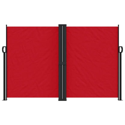 Retractable Side Awning Red 160x1000 cm