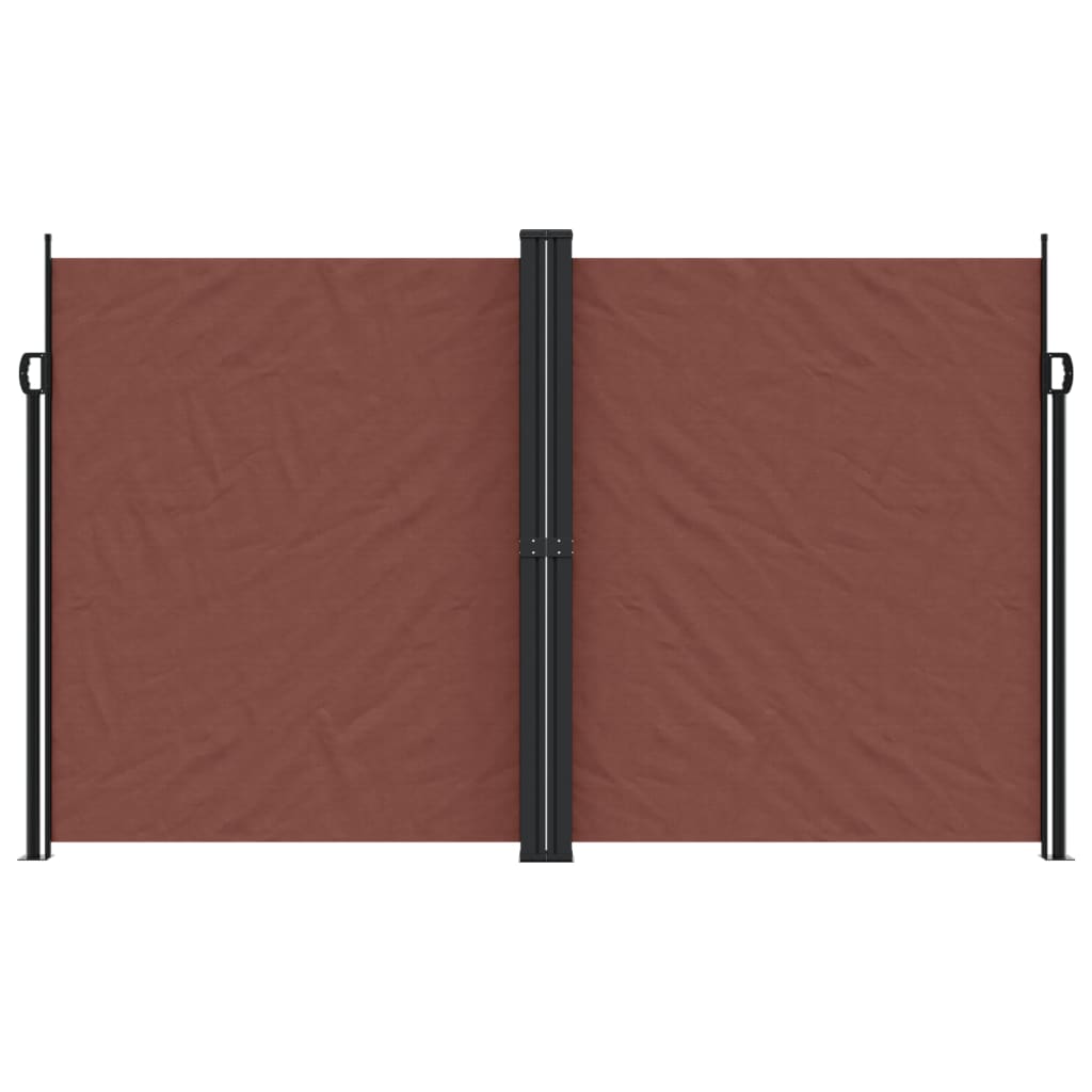 Retractable Side Awning Brown 200x1000 cm