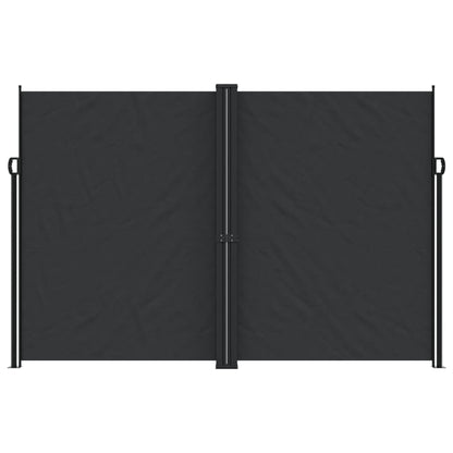 Retractable Side Awning Black 220x1000 cm