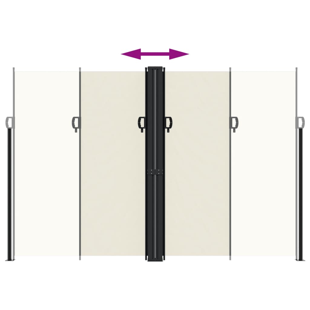 Retractable Side Awning Cream 220x1000 cm