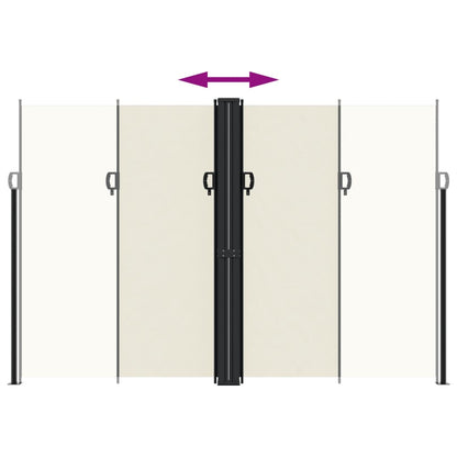 Retractable Side Awning Cream 220x1000 cm