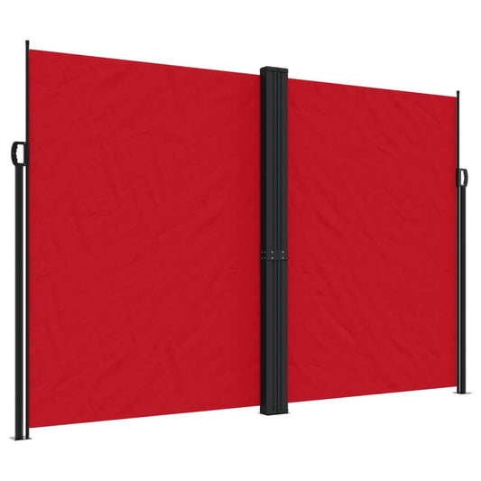 Retractable Side Awning Red 220x1000 cm