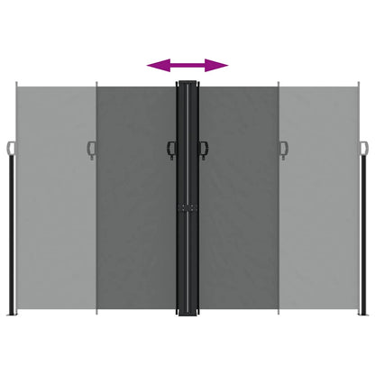 Retractable Side Awning Anthracite 220x1000 cm