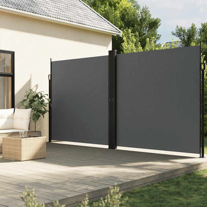Retractable Side Awning Anthracite 220x1000 cm