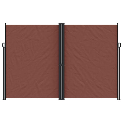 Retractable Side Awning Brown 220x1000 cm