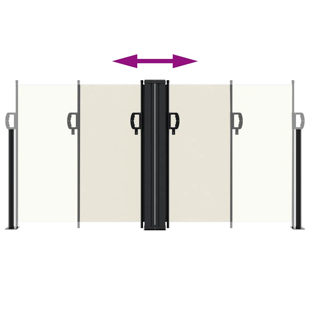 Retractable Side Awning Cream 120x1200 cm
