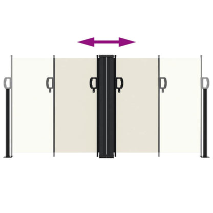 Retractable Side Awning Cream 120x1200 cm
