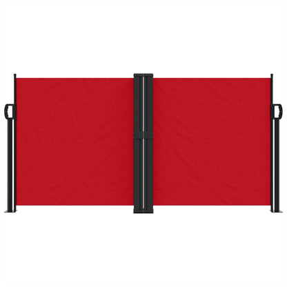 Retractable Side Awning Red 120x1200 cm