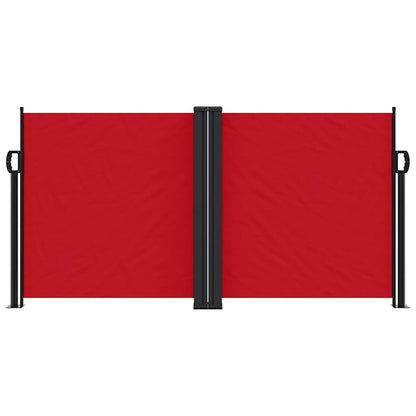 Retractable Side Awning Red 120x1200 cm