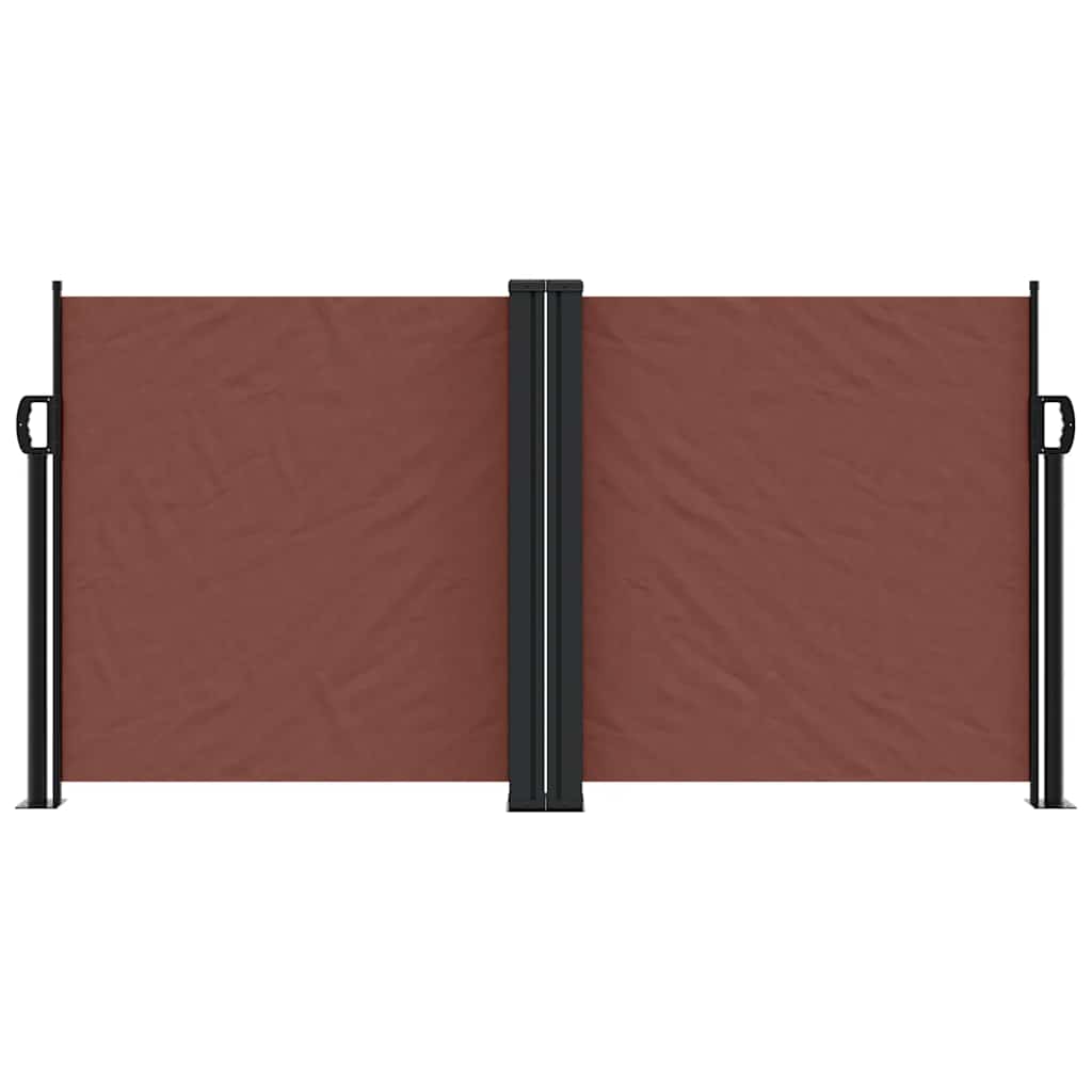 Retractable Side Awning Brown 120x1200 cm