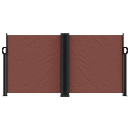 Retractable Side Awning Brown 120x1200 cm