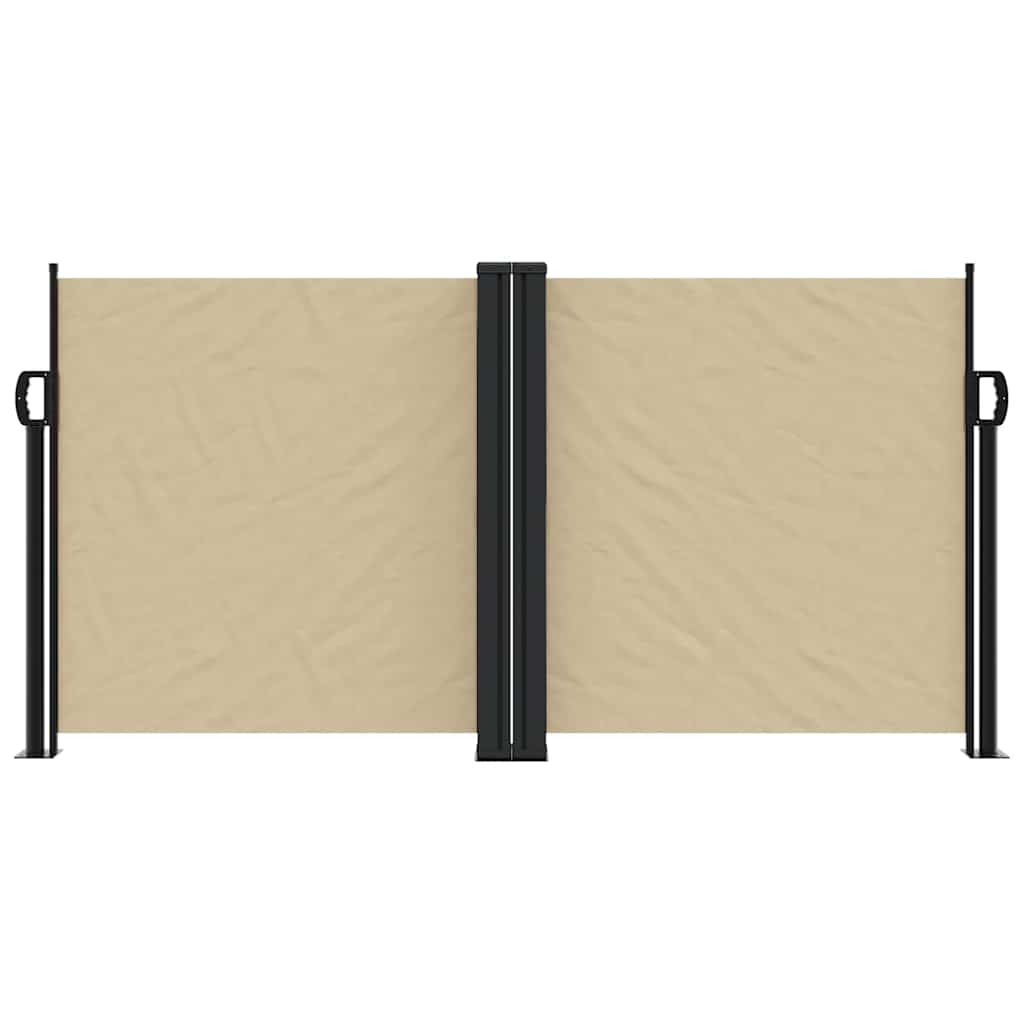 Retractable Side Awning Beige 120x1200 cm