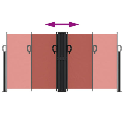 Retractable Side Awning Terracotta 120x1200 cm