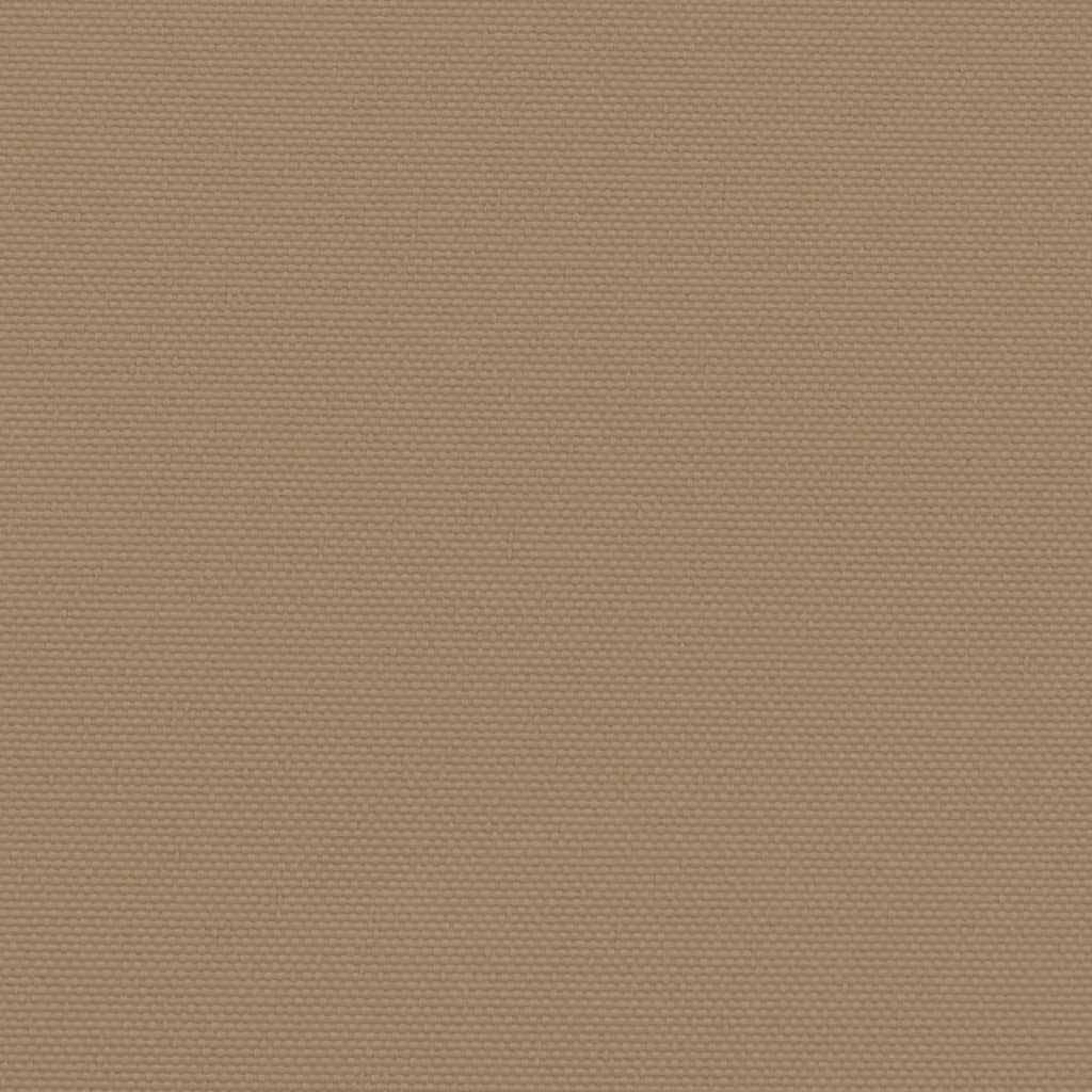 Retractable Side Awning Taupe 140x1200 cm