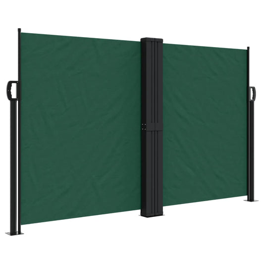 Retractable Side Awning Dark Green 140x1200 cm