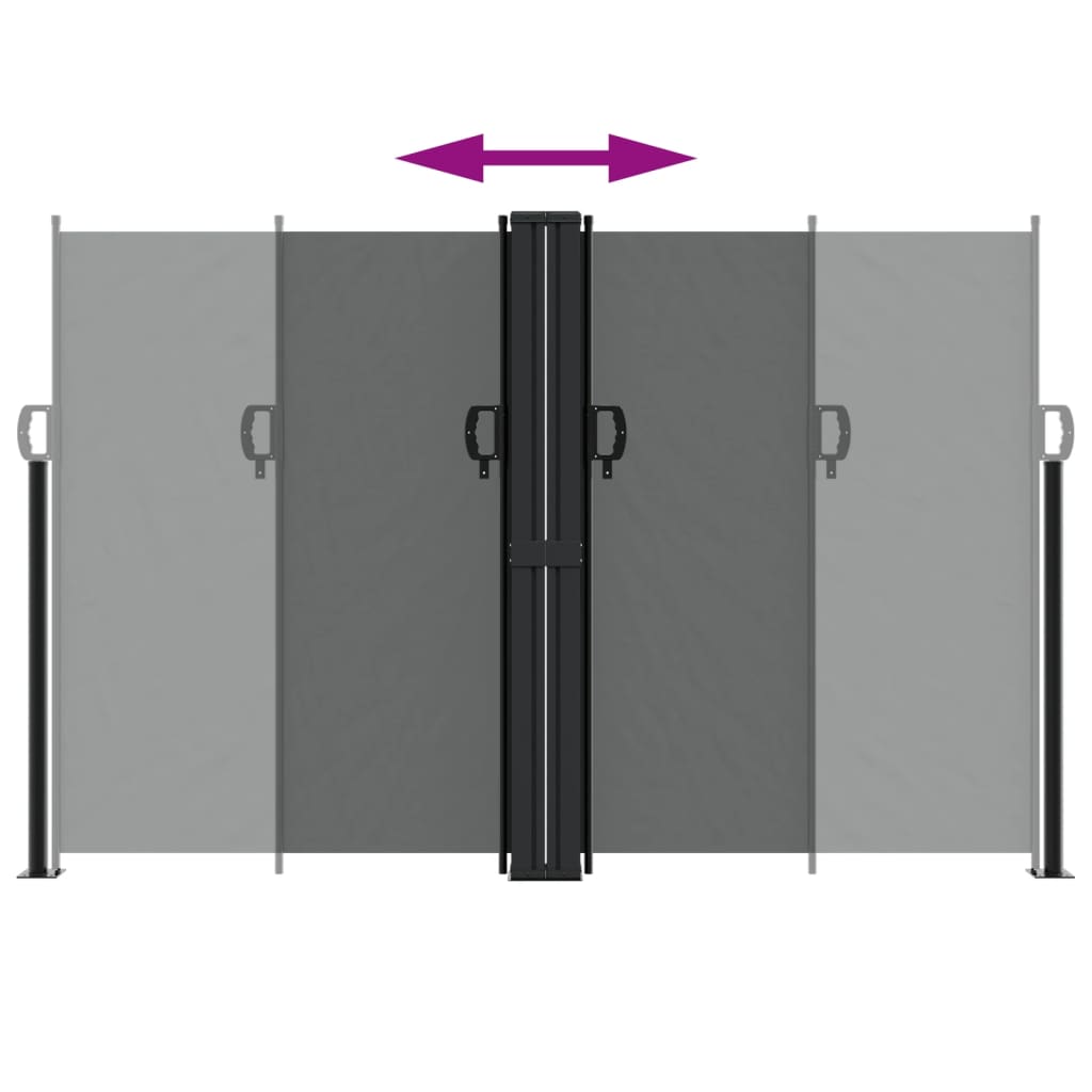 Retractable Side Awning Anthracite 160x1200 cm