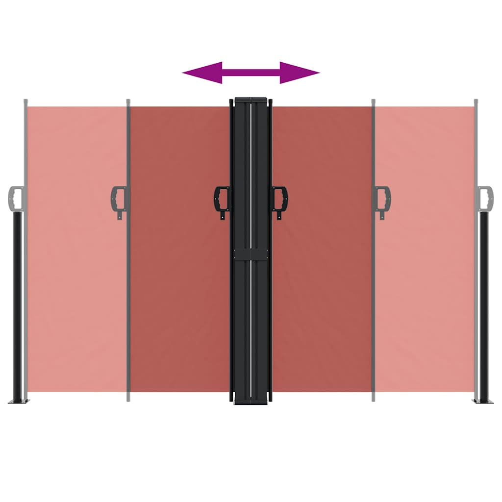 Retractable Side Awning Terracotta 160x1200 cm