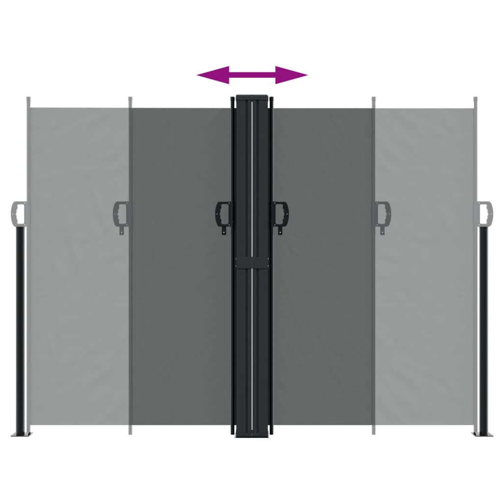 Retractable Side Awning Anthracite 180x1200 cm