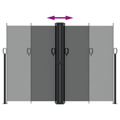 Retractable Side Awning Anthracite 180x1200 cm