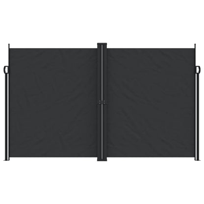 Retractable Side Awning Black 200x1200 cm
