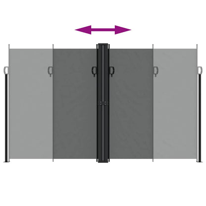 Retractable Side Awning Anthracite 200x1200 cm