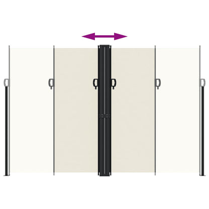 Retractable Side Awning Cream 220x1200 cm