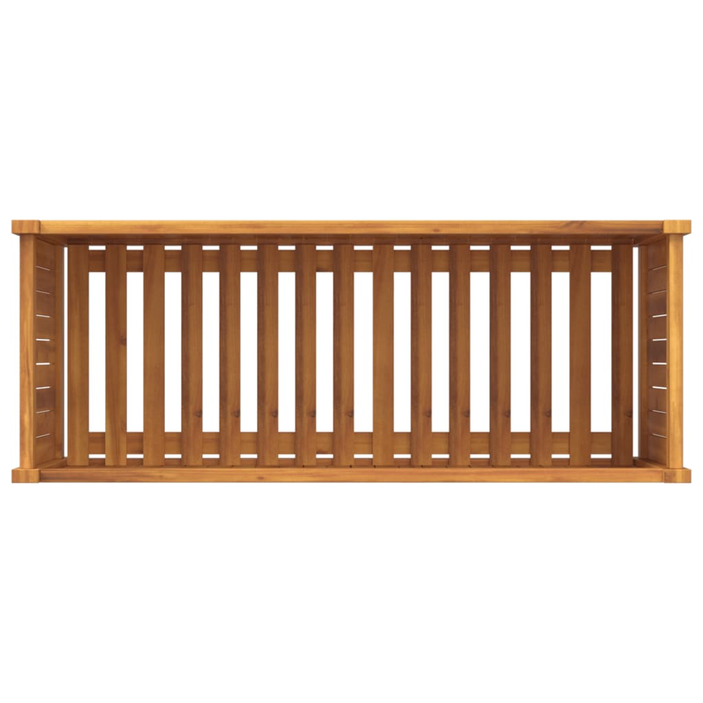 Garden Planter with Liner 99.5x38x50 cm Solid Wood Acacia