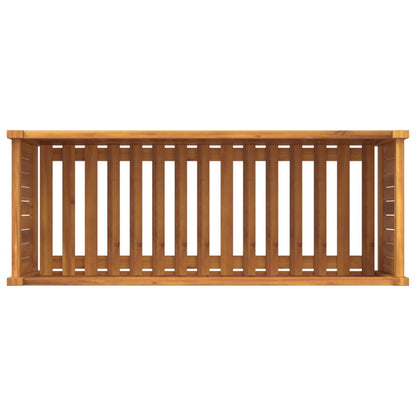 Garden Planter with Liner 99.5x38x50 cm Solid Wood Acacia