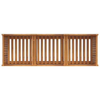 Garden Planter with Liner 150x50x75 cm Solid Wood Acacia