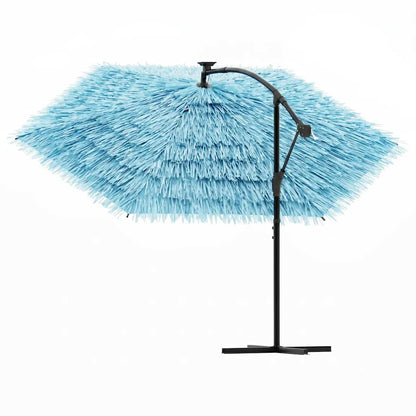 Garden Parasol with Steel Pole Blue 269x269x235 cm
