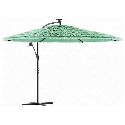 Garden Parasol with Steel Pole Green 269x269x235 cm