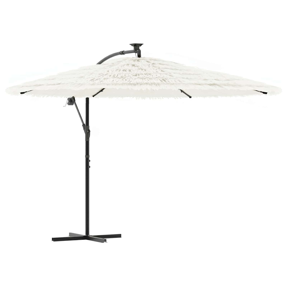 Garden Parasol with Steel Pole White 269x269x235 cm