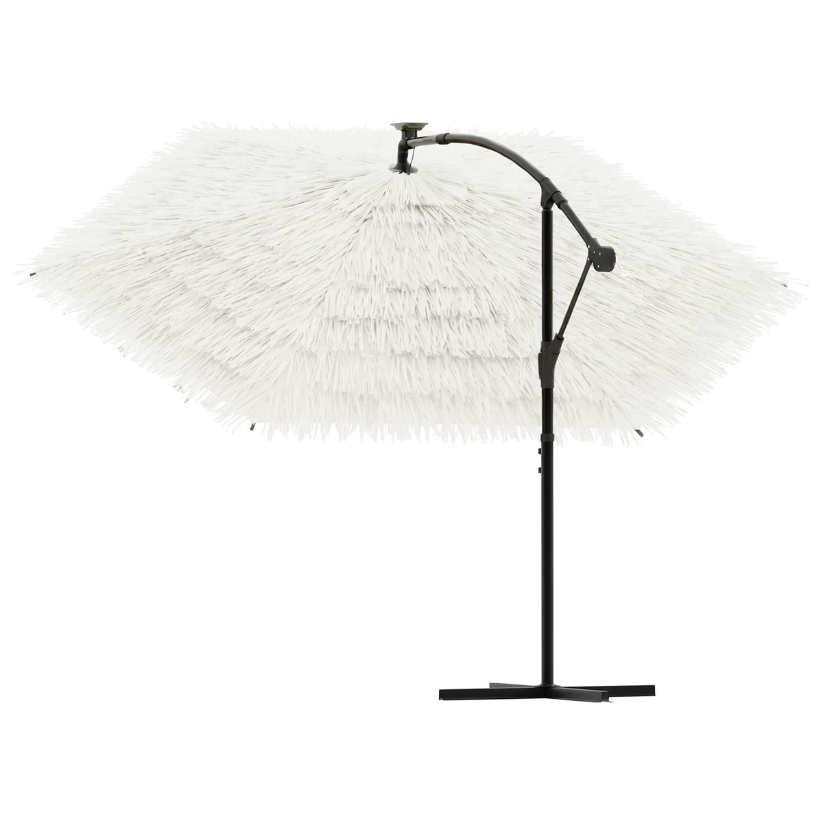Garden Parasol with Steel Pole White 269x269x235 cm
