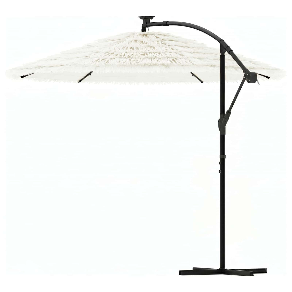 Garden Parasol with Steel Pole White 269x269x235 cm