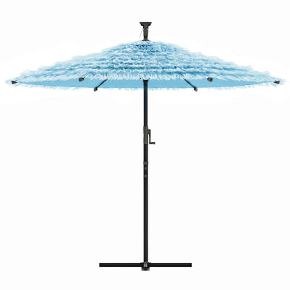 Garden Parasol with Steel Pole Blue 290x290x238 cm