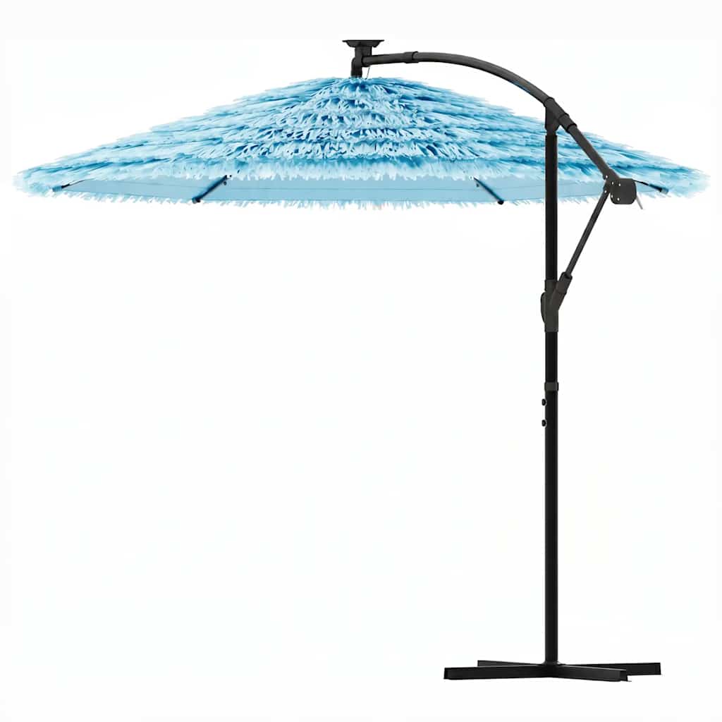 Garden Parasol with Steel Pole Blue 290x290x238 cm