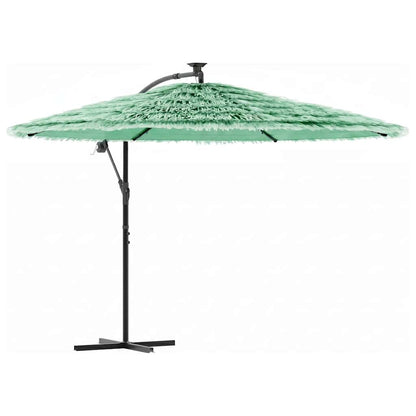 Garden Parasol with Steel Pole Green 290x290x238 cm