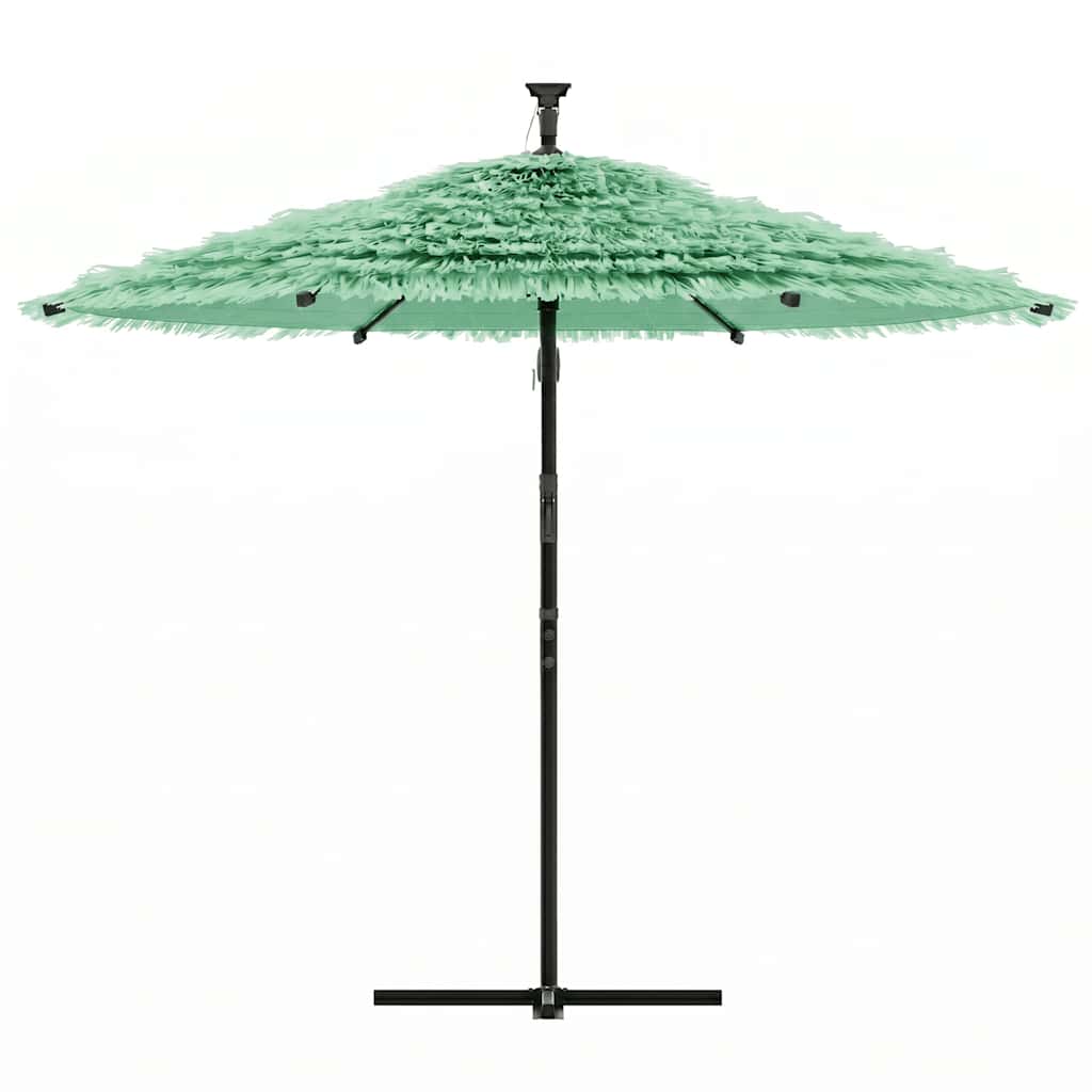 Garden Parasol with Steel Pole Green 290x290x238 cm