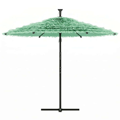 Garden Parasol with Steel Pole Green 290x290x238 cm