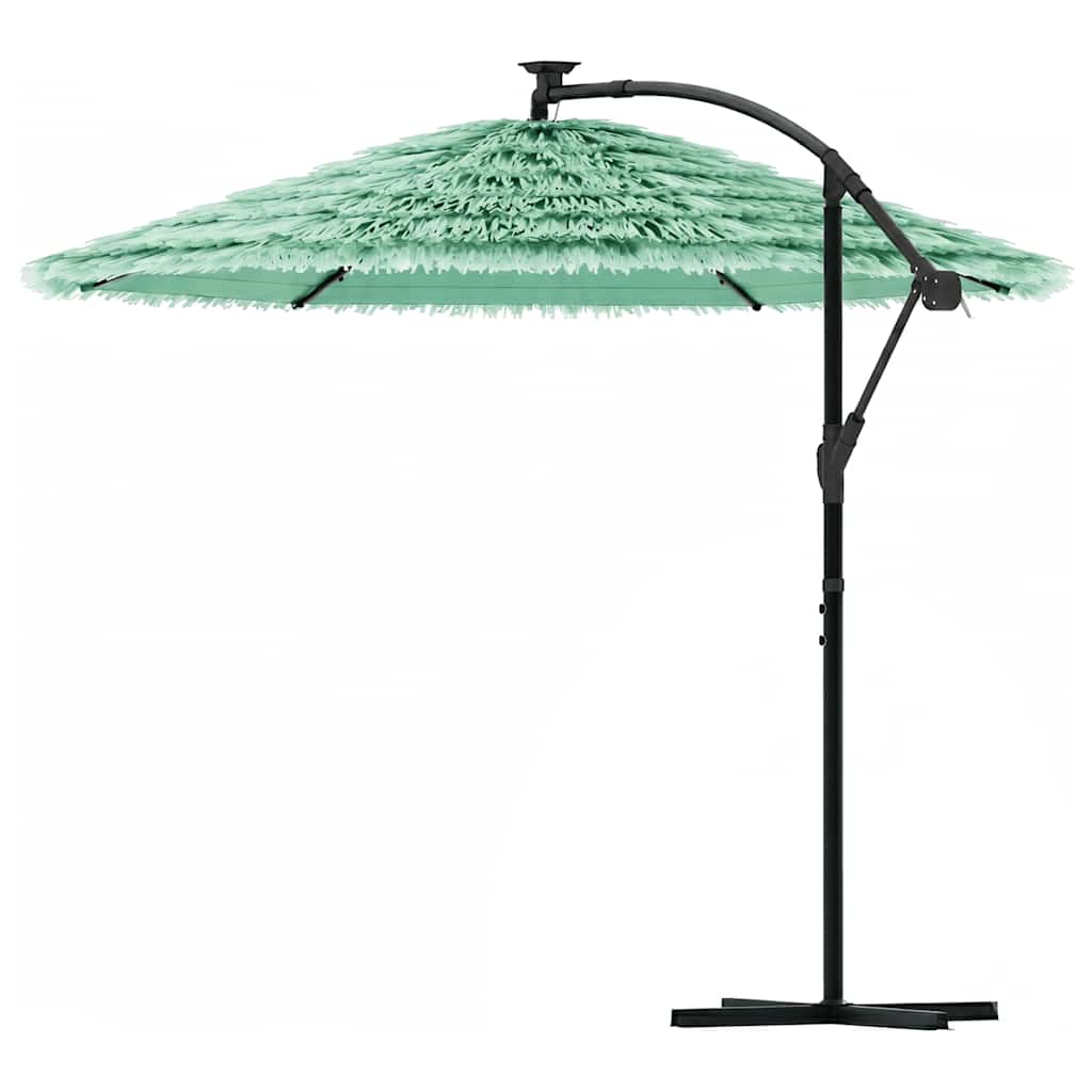 Garden Parasol with Steel Pole Green 290x290x238 cm