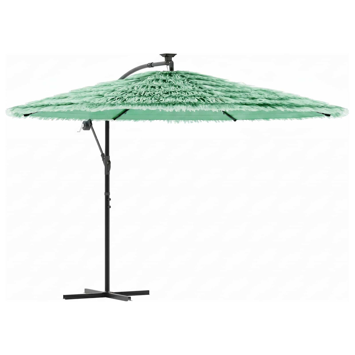 Garden Parasol with Steel Pole Green 290x290x238 cm