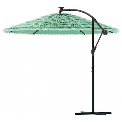 Garden Parasol with Steel Pole Green 290x290x238 cm
