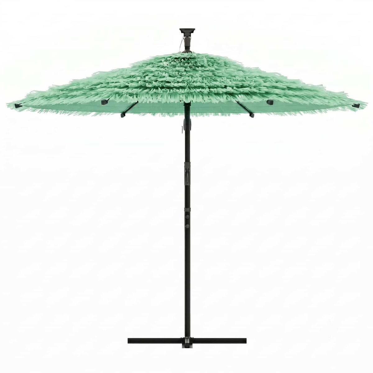 Garden Parasol with Steel Pole Green 290x290x238 cm