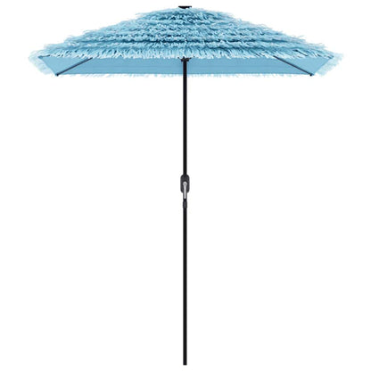 Garden Parasol with Steel Pole Blue 300x200x250 cm