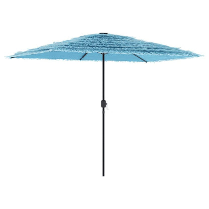 Garden Parasol with Steel Pole Blue 300x200x250 cm