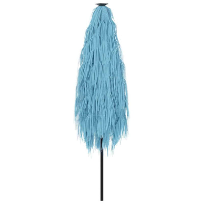 Garden Parasol with Steel Pole Blue 300x200x250 cm