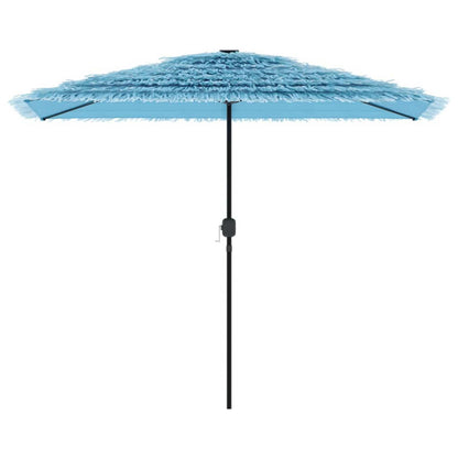 Garden Parasol with Steel Pole Blue 300x200x250 cm