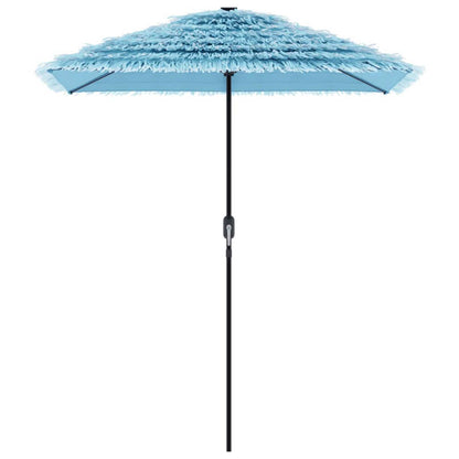 Garden Parasol with Steel Pole Blue 300x200x250 cm