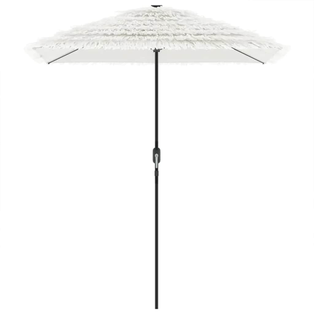 Garden Parasol with Steel Pole White 300x200x250 cm