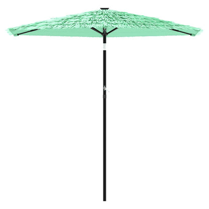 Garden Parasol with Steel Pole Green 268x268x226 cm